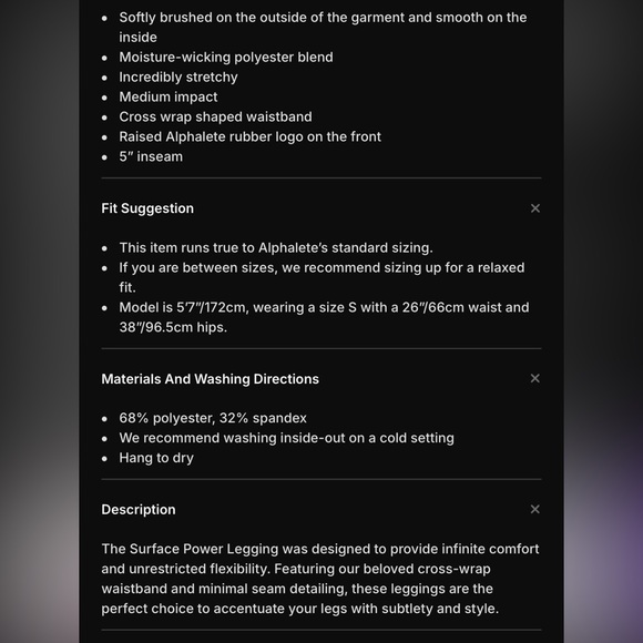 NWT Alphalete Surface Power Short OIL STAIN - Small🖤 - Picture 6 of 7